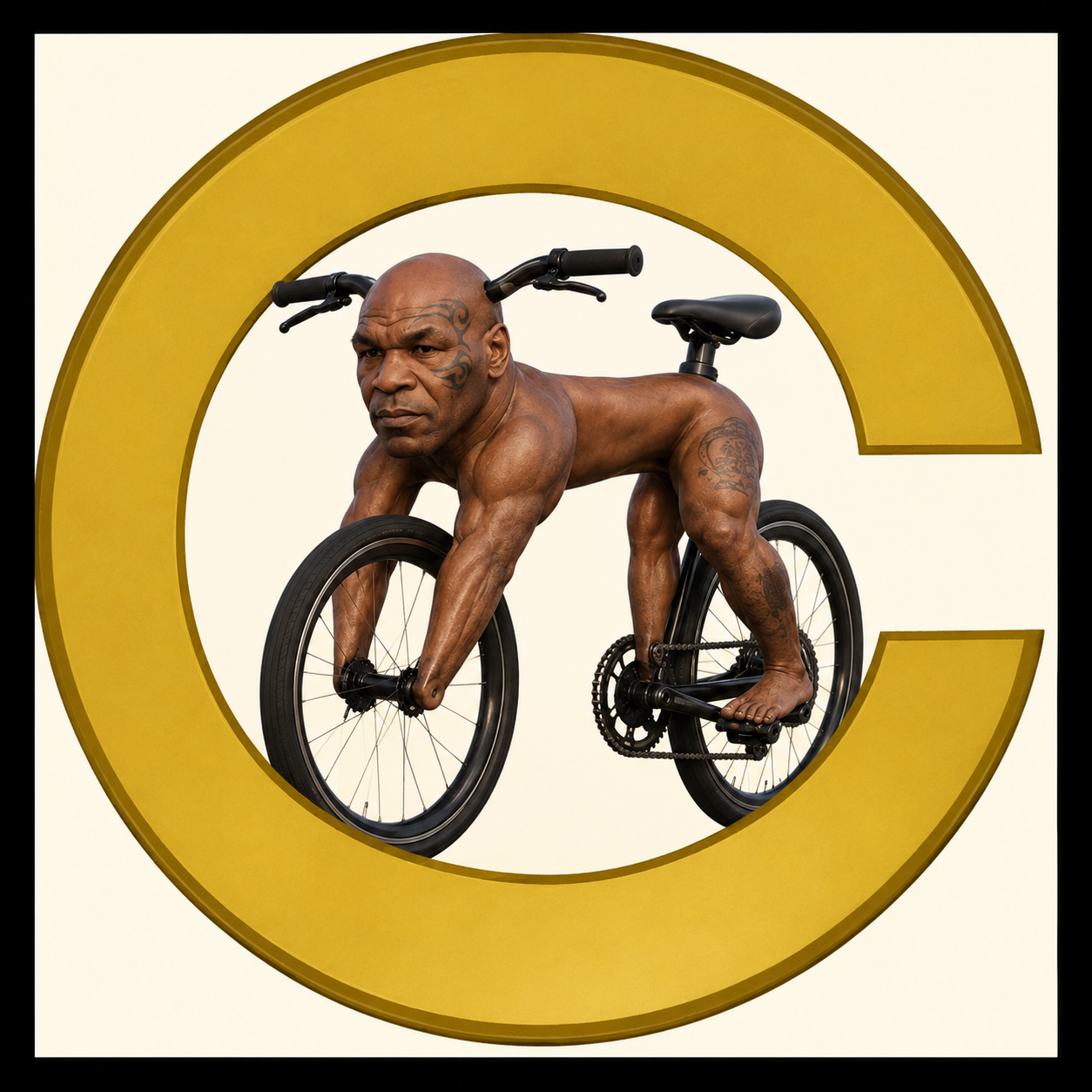 The original Bike Tyson coin artwork